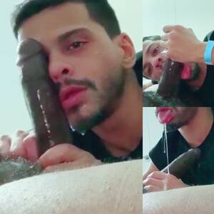 massive black cock self suck - Self suck: SERVICING BIG BLACK DADDY DICK - ThisVid.com