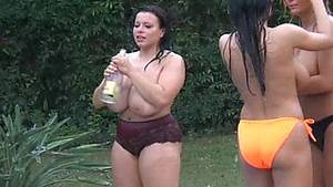 Giant Tits Drunk - Bitches with big tits in the pool