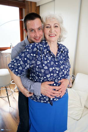 granny toyboy - Horny toy boy playing around with a hairy granny