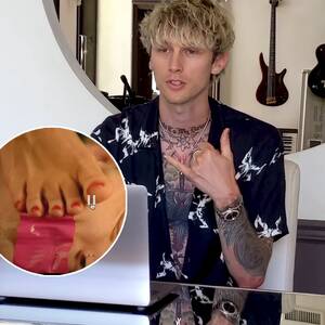 Megan Fox Foot Porn - Machine Gun Kelly Reveals Foot Fetish for Megan Fox's Feet