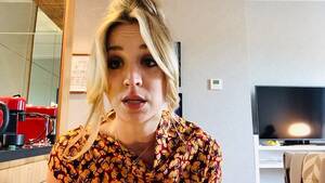 kaley cuoco sex video home - Watch: Kaley Cuoco set herself on fire in an Italian bar | Metro Video