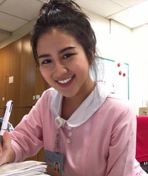 Milf Nurse Porn Captions - Carina Linn nurse selfie in her uniform EXCLUSIVEPIXMEDIA