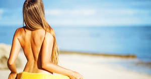 beach naked people running - 