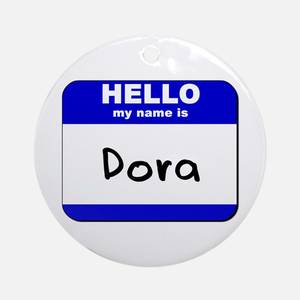 Dora The Explorer Sex Porn - hello my name is dora Ornament (Round)