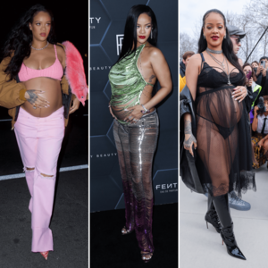 Angelina Jolie Pregnant Porn - Rihanna Pregnancy Style: Fashionable Maternity Outfits