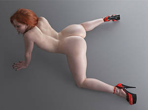 Big Butt Redhead Porn - Big butt redhead spread