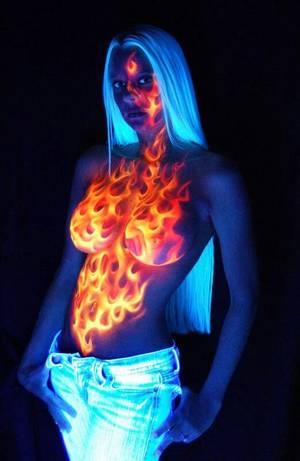 Neon Body Paint Porn - don't think we're doing full body paints for this job, but