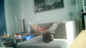 hidden cam masturbation couch - Cuckold hubby set camera so wife is caught masturbating on the sofa |  AREA51.PORN