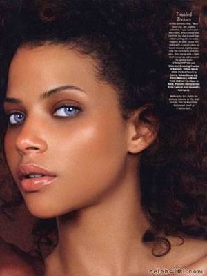 hot black girl nice tits pussy blue eyes pink - Actress Denise Vasi has baby blue eyes.