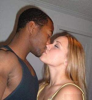 black and white interracial kissing - White Women Kissing their Black lovers