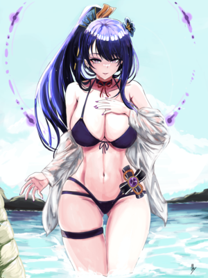 Barbara Eden Pussy - Summer ei by me : r/Genshin_Impact