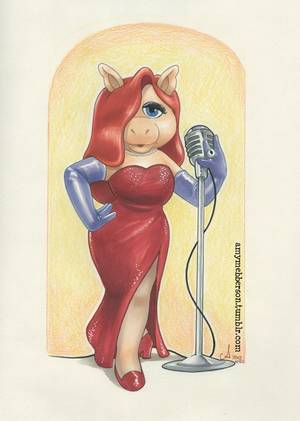 Miss Piggy Sing Porn - This Jessica Rabbit/Miss Piggy mashup is awesome!