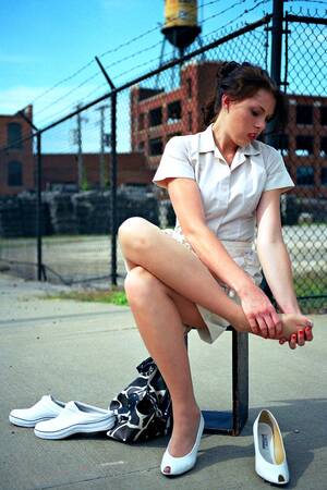 candid pantyhose legs feet - Candid Church Pantyhose Feet