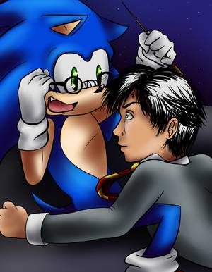 Harry Potter Art Porn - Is that Harry Potter about to fellate Sonic the Hedgehog?