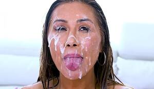 mature asian bukkake - Bukkake Of Beautiful Asian Milf Who Swallows â€” PornOne ex vPorn