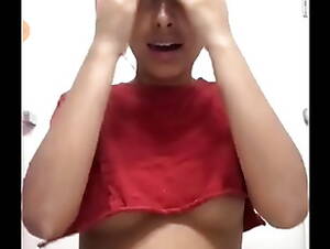 latin teen tease - Pretty latina with braces teasing on Periscope