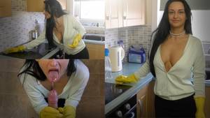 Downblouse Blowjob Porn - Loading image of CassieandLeo.