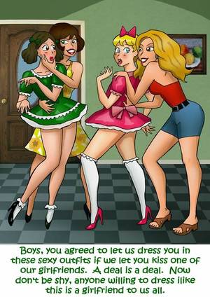 Gay Sissy Porn Cartoons - On Asteroyd :meen lezbeins hav weard Parteys , lezbeins like 2 dress boys  up like girls & then 9 girls inter a room ,wair 9 girls allreddy R ,thuh  lezbeins ...