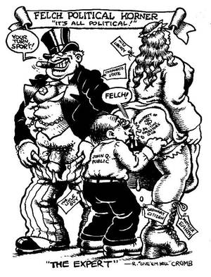 Hip Hop Black Toon Porn - Felch Political Korner by R. Crumb