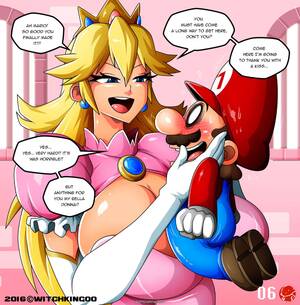 Mario And Princess Peach - Princess Peach- Thanks You Mario - Porn Cartoon Comics