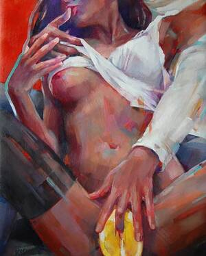 erotic oil paint - Porn Painting - 29 photos