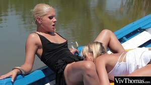lesbian lake sex - Stunning Blondes Enjoy Lesbian Sex on a Lake - Pornhub.com