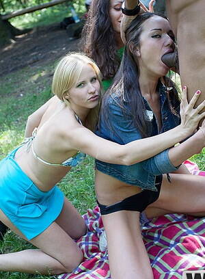 funny and hot picnic party by - Nasty coed girl fucks really hard at fuckfest party in the tent