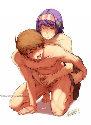 cfnm handjob hentai - Cfnm Reach Around Handjob Animated