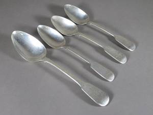 Georgian Silver Porn - A Georgian silver fiddle pattern table spoon, London 1790. The fiddle back  spoon was