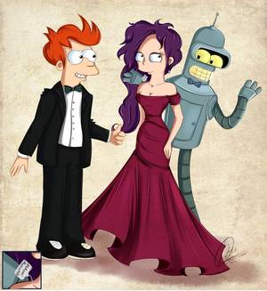 Mom Corp Futurama Porn - Mother and her daughter in the same drawing. Leela + good script = happy mother  and wife. I dedicate this drawing to my .