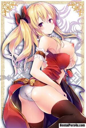 hentai round boobs - Hentai blonde teases with those big round tits