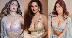 indian tv anchor boobs - 9 Indian TV actresses who put on a busty display and raised the temperature.