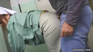 cleaner - Slutty Asian cleaner blows a guy in the public toilet - ZB Porn