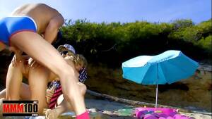 barely legal beach threesome - Crazy threesome at the beach with skinny Housewife double penetration -  XVIDEOS.COM