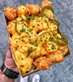 cheesy - Cheesy Tatter Tots via Classy Bro