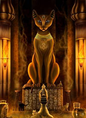 Bastet Cat Goddess Porn - Bast / Bastet, an Egyptian Goddess ~ The famous cat Goddess, she protected  pregnant woman and children. Bast was a very sensual Goddess who enjoyed  music, ...