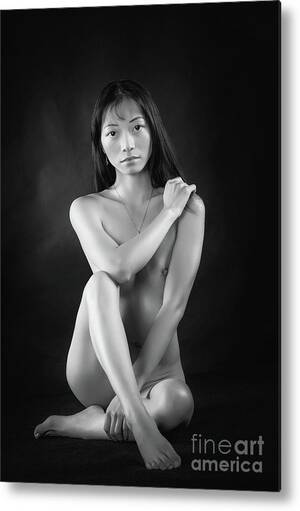 black and white asian nudes - 203.1947 Asian Nude Girl in Black and White #2031947 Metal Print by Kendree  Miller - Fine Art America