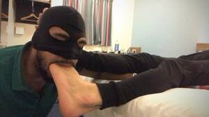 bare foot gagging - Foot gagging deep feet and a sloppy mess - ThisVid.com