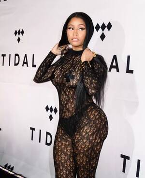 nicki minaj ass sex black - Nicki Minaj makes a statement in sheer black lace dress with nipple pasties  after blasting Kanye West - Irish Mirror Online