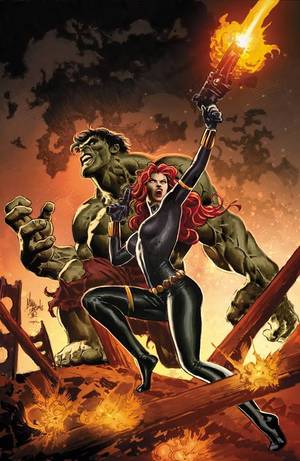 Hulk Smashes Black Widow Hentai Porn - Black Widow (Natasha Romanoff) & Hulk - Mike Deodato Jr.