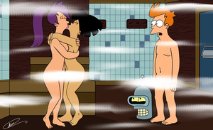 futurama lesbian porn kissing - futurama point . fan art & scans . !immortal! . 3