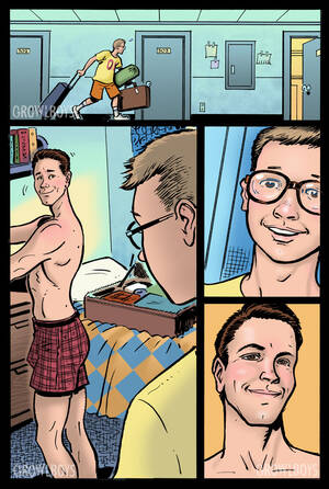 Jockstrap Cartoon Porn - BETWEEN A ROCK & A HARD ON | GROWLBOYS Gay Transformation Porn