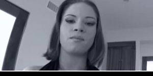 Gangbang Swallow - Amee Donovan swallow lots of cum in gangbang scene