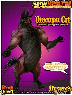 fantasy monster penis - Hentai Monster Cock Demonic Dragon Panther MMORPG Creature Encounter. â€“ SFW  Hentai