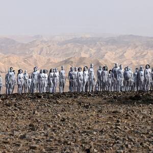 helios nudists galleries - 300 nude people gather by the Dead Sea to highlight 'ecological disaster' |  Mashable