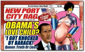 Michelle Obama Porn Comix - Smoking and drinking while pregnant? If you're not careful, that baby will  be born a retarded plot point in a shitty comic.