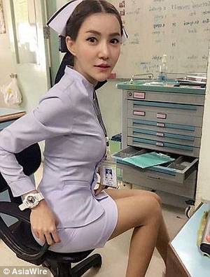Chinese Nurses Forced Porn - A young and gorgeous nurse has lost her job in very controversial  circumstances after she was accused of wearing a too s*xy uniform to work.