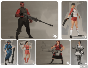As Porn Girls Tf2 Demofemale - Female character concept art for TF2 (From the Valve leak). As expect, they  go incredibly hard. : r/TwoBestFriendsPlay