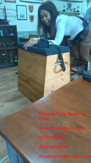 far east spanking danielle porn - Inaction shot of Danielle receiving the cane. OUCH!