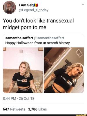 Midget Porn Captions - You don't look like transsexual midget porn to me samantha saffert  Â©samanthasaffert Happy Halloween from ur search history 647 Retweets 3,786  Likes - iFunny Brazil